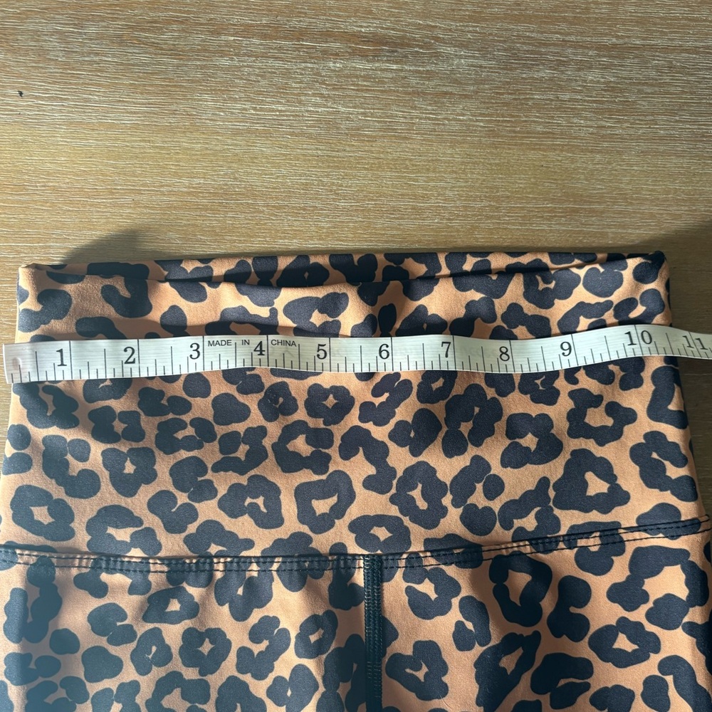 Beach Riot Leopard Print Piper High-Rise Full Length Leggings, Size Small - Picture 7 of 10